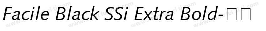 Facile Black SSi Extra Bold字体转换